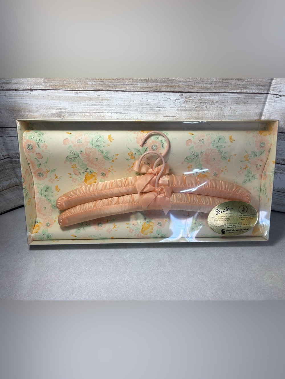 Vintage old NEW stock drawer liner and hangers